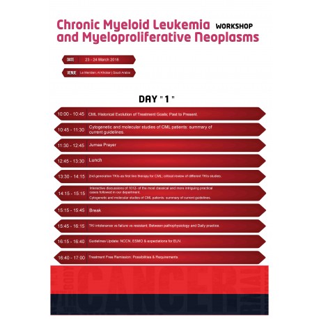 chronic myeloid leukemia workshop and myeloproliferative neoplasms